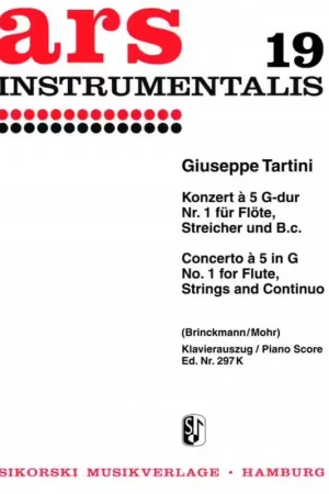 Produit tendance - Sikorski TARTINI G. - CONCERTO A 5 G-DUR NÂ°1 FÃœR FLÃ–TE, STREICHER UND B.C. - FLUTE & PIANO