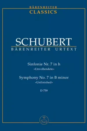 Prix avantageux - Barenreiter Schubert Franz - Sinfonie N. 7 In H "unvollendete" D 759