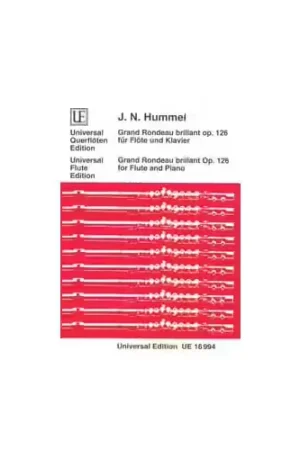 Universal Edition Hummel - Grand Rondeau Brillant Op. 126 - Flute et Piano - Fin de série