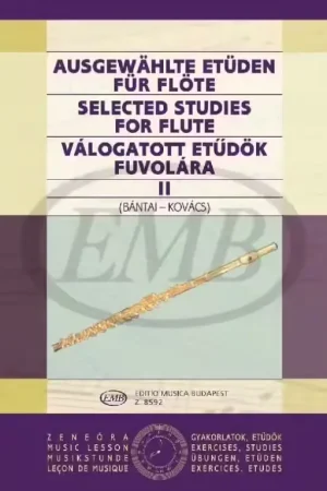 Envoi rapide - EMB (Editio Musica Budapest) BANTAI-kovacs - Selected Studies Vol.2 - Flute