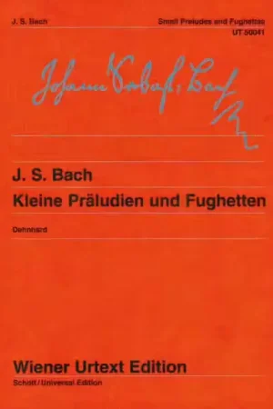 Wiener Urtext Edition BACH J.S. - PETITS PRELUDES ET FUGUES | Qualité professionnelle