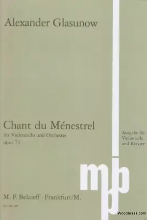 Disponible - Belaieff Glasunow Alexander - Chant Du Menestrel Op.71