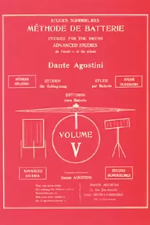 Editions Agostini Agostini - Methode De Batterie Vol.5 : Etudes Superieures | Nouvel arrivage