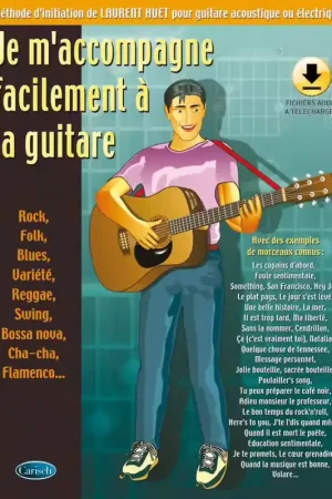 Meilleure vente | Carisch Huet Laurent - Je M'accompagne Facilement A La Guitare + Audio