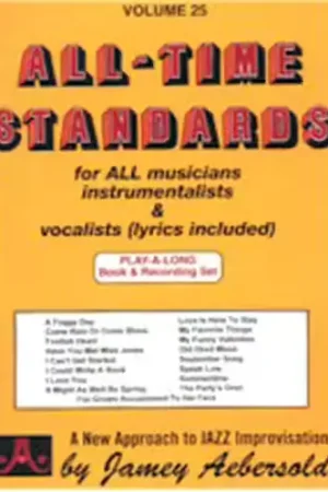 Aebersold Aebersold N°025 - ALL-time Standards + 2 CD | Coup de cœur