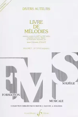 Billaudot JOLLET JEAN-CLEMENT - LIVRE DE MELODIES VOL.7 | Prix choc