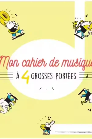 Envoi rapide | Hexamusic Cahier De Musique 4 Grosses Portées