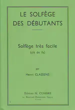 Meilleure vente - Combre Classens - Solfège Des déBUTANTS-fa