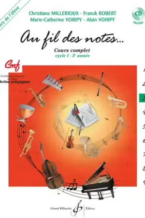 Petit prix - Billaudot Au Fil Des Notes Vol.3 - Livre De L'eleve