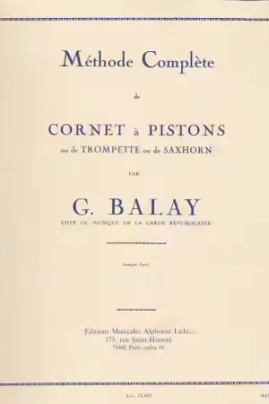 Leduc Méthode Complète De Cornet A Pistons Vol.1 - Balay | Disponible maintenant