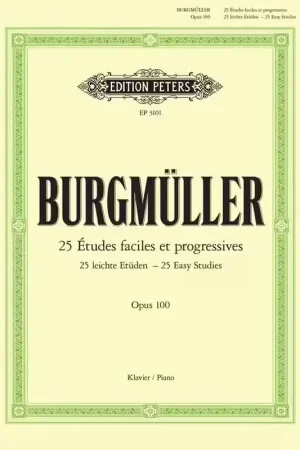 Edition Peters 25 Études Faciles Et Progressives Piano | Excellente qualité