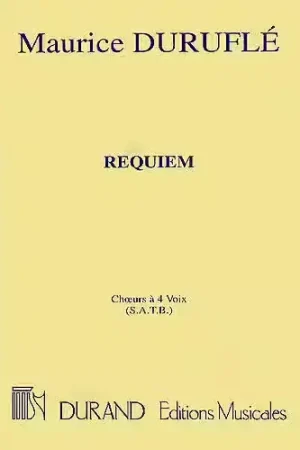 Durand Durufle M. - Requiem Choeurs A Quatre Voix (s.a.t.b.) - Choeur - Bonne affaire