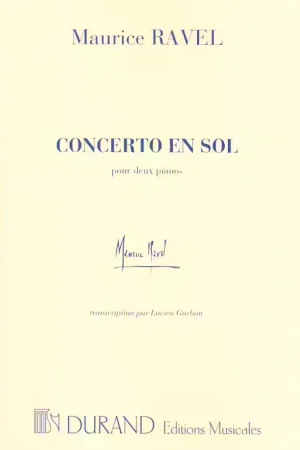 Liquidation - Durand Ravel Maurice - Concerto En Sol - 2 Pianos