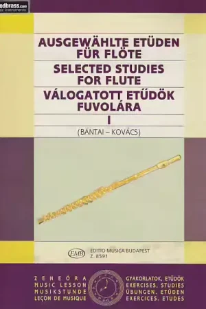 Prix promo - EMB (Editio Musica Budapest) Bantai / Kovacs - Selected Studies For Flute Vol.1