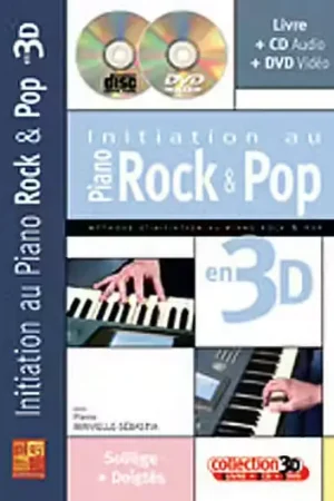 Nouveau lancement | Play Music Publishing MINVIELLE-sebastia - Initiation Au Piano Rock & Pop En 3D CD + DVD