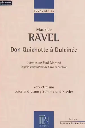 Durand Ravel Maurice - Don Quichotte A Dulcinee - Baryton - Prix choc