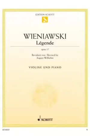Schott Wieniawski - Légende Op. 17 - Violon et Piano - Aujourd'hui seulement