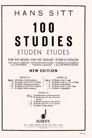 Expédition express | Eulenburg Sitt - 100 Etudes Op. 32 - Violon