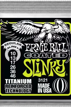Prix exceptionnel - Ernie Ball 3121 Coated Slinky Regular Slinky 10-46