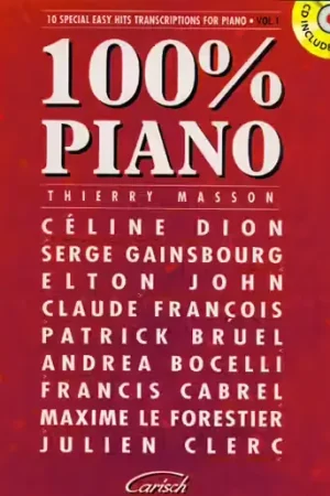 Nouveau en boutique | Carisch 100% Piano Vol 1 + CD