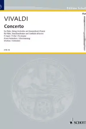 Schott Vivaldi Concerto ?La Tempesta Di Mare? F Major Opus 10-1 - Rv433 (Flte / Piano) - Prix doux