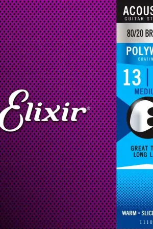 Remise supplémentaire - Elixir 11100 Polyweb 80/20 Bronze Medium 13-56