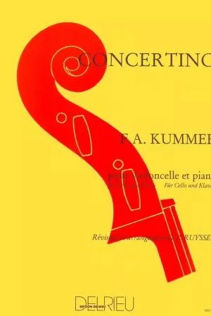 Edition Delrieu Kummer - Concertino En Do Maj. - Violoncelle Piano | Produit phare