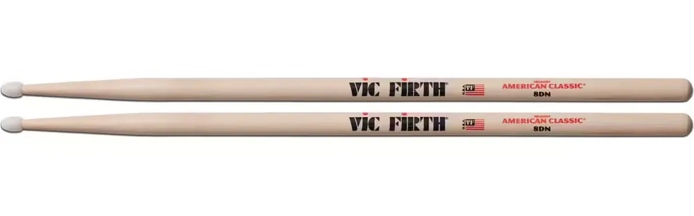 Commandez dès maintenant | Vic Firth 8DN - American Classic Hickory Olives Nylon
