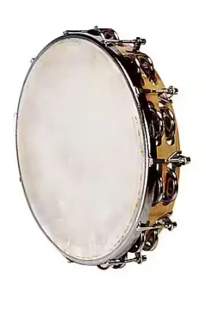 Fuzeau Tambourin Peau Naturelle - 25 CM + Cymbalettes - Plébiscité par les clients