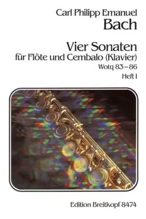 Edition Breitkopf C.P.E. - Vier Sonaten Heft 1 Wq 83,84 - Flute Clavecin | Très bien noté