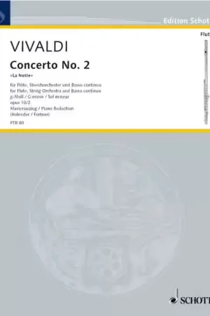 Disponible dès maintenant | Schott Vivaldi Antonio - Concerto No 2 "la Notte" G Minor Op 10/2 RV 439/PV 342