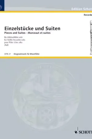 Schott Einzelstucke Und Suiten - Flute A Bec Alto | Ne manquez pas cette offre