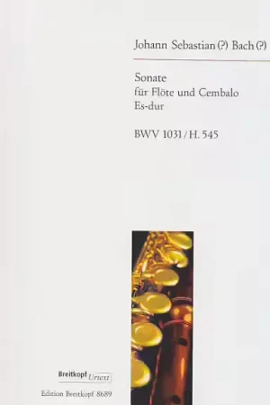 Livraison rapide - Edition Breitkopf J.S. - Sonate Es-Dur Bwv 1031 - Flute Clavecin