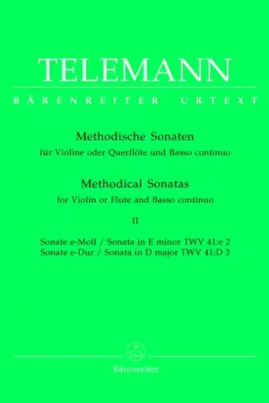 Barenreiter Telemann G.P. - 12 Methodische Sonaten Vol.2 - Violon Ou Flute Basse Continue | Tendance
