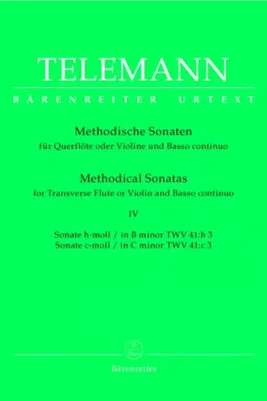 Prix cassé | Barenreiter Telemann G.P. - 12 Methodische Sonaten Vol.4 - Flute Ou Violon Basse Continue
