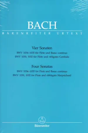 Barenreiter J.S. - 4 Sonates Bwv 1034 1035 1030 1032 - Flute Clavecin | Liquidation