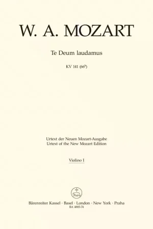 Haute qualité - Barenreiter Mozart W.a. Te Deum Laudamus KV 141 (66B)