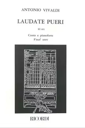 Achetez maintenant | Ricordi Vivaldi A. - Laudate Pueri Dominum. Salmo 112 RV 601 - Chant et Piano