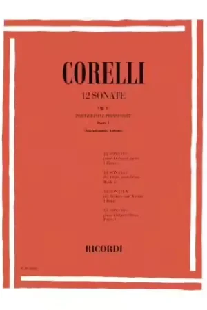Prêt à expédier | Ricordi CORELLI A. - 12 SONATE OP. V - VIOLON ET BASSE