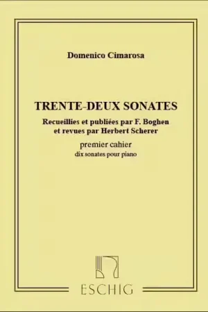 Ajoutez au panier - Edition Max Eschig Cimarosa 32 Sonates - Ier Cahier 10 Sonates Pour Piano