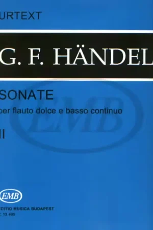 EMB (Editio Musica Budapest) Haendel G.F. - Sonate Vol. 2 - Flute et Piano - Offre exceptionnelle