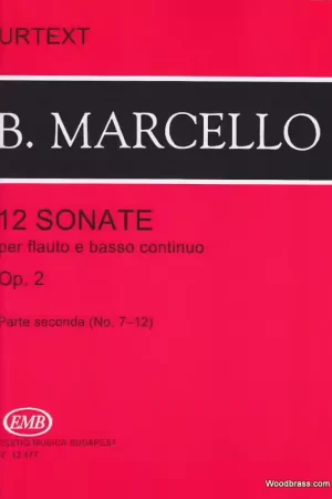Super prix | EMB (Editio Musica Budapest) Marcello B. - Sonate (12) Op. 2 Vol. 2 - Flute et Piano