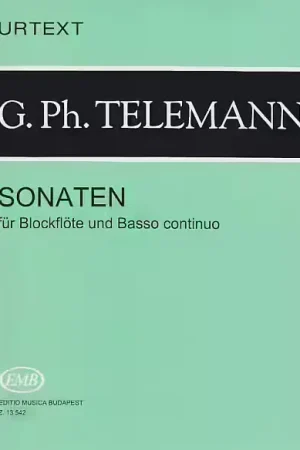 Offre - EMB (Editio Musica Budapest) TELEMANN SONATEN FüR BLOCKFLöTE UND BASSO CONTINUO
