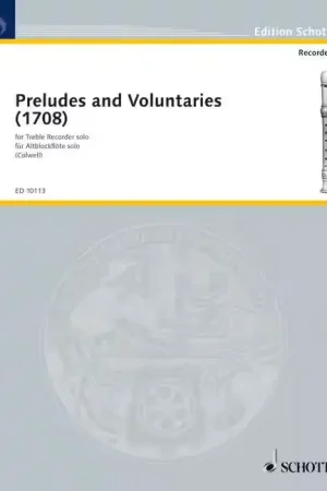 Schott PRELUDES AND VOLUNTARIES - TREBLE RECORDER - Ne manquez pas cette offre
