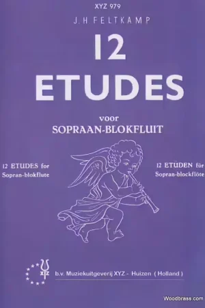 XYZ Feltkamp - 12 Etudes - Flute A Bec Soprano - Prix avantageux