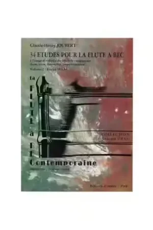 Combre Joubert CLAUDE-henry - Etudes Pour La Flute A Bec (34) Vol.2 (18 A 34) - Flute A Bec | Nouvel arrivage