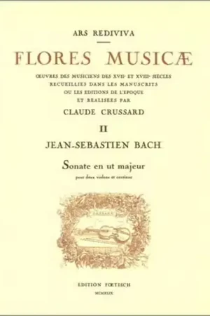 Bon prix | Edition Foetisch J.S. Sonate En Ut Majeur Pour Deux Violons Et Continuo