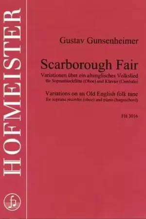 Prix avantageux - Hofmeister Gunsenheimer G. - Scarborough Fair - FLB Soprano et Piano
