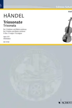 Schott HANDEL G.F. - NINE TRIO SONATAS OP 2 NR 3 - Derniers exemplaires