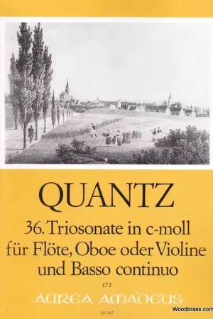 Amadeus Quz J.J. - Trio Sonata No. 36 In C Minor Qv 2:Anh. 5 - Flute (Oboe) Violin And Basso Continuo - Bonne affaire